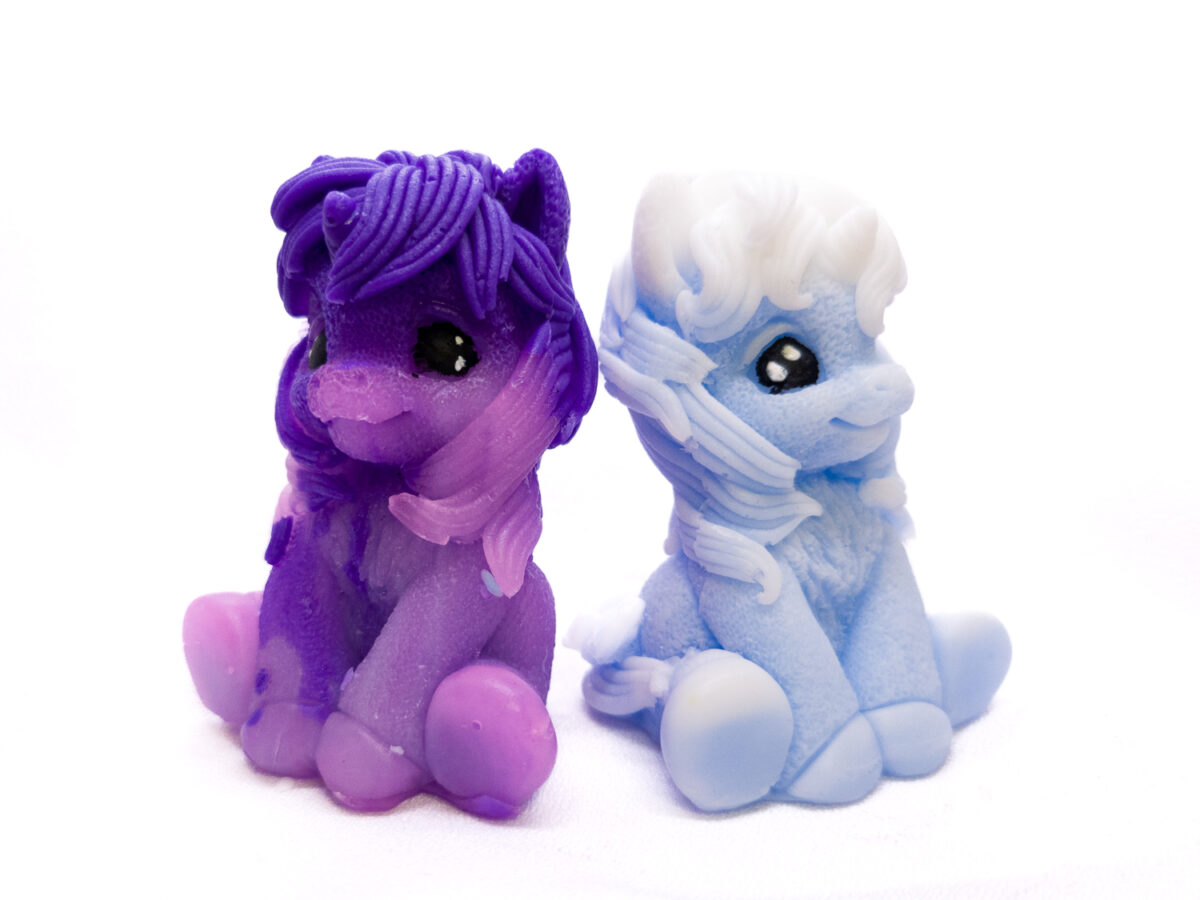 Bajkowe mydło jednorożec grzywa – glicerynowe rękodzieło na prezent