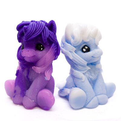 Bajkowe mydło jednorożec grzywa – glicerynowe rękodzieło na prezent