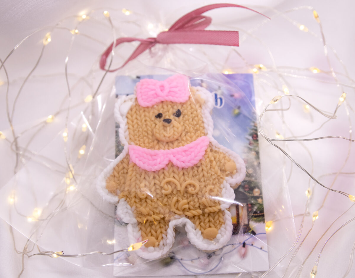 Miś Dziewczynka Wesołych Świąt