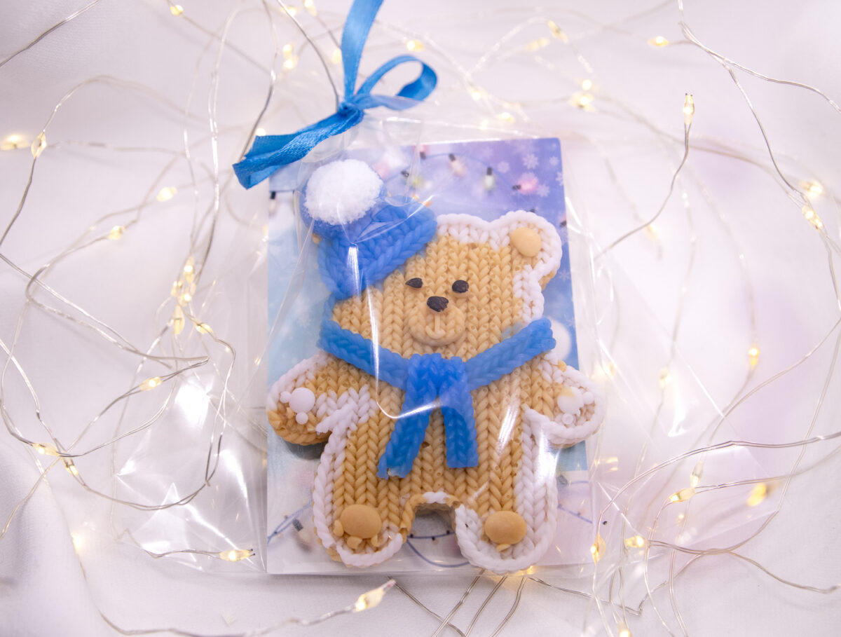 Miś Chłopak Wesołych Świąt