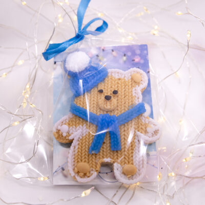 Miś Chłopak Wesołych Świąt