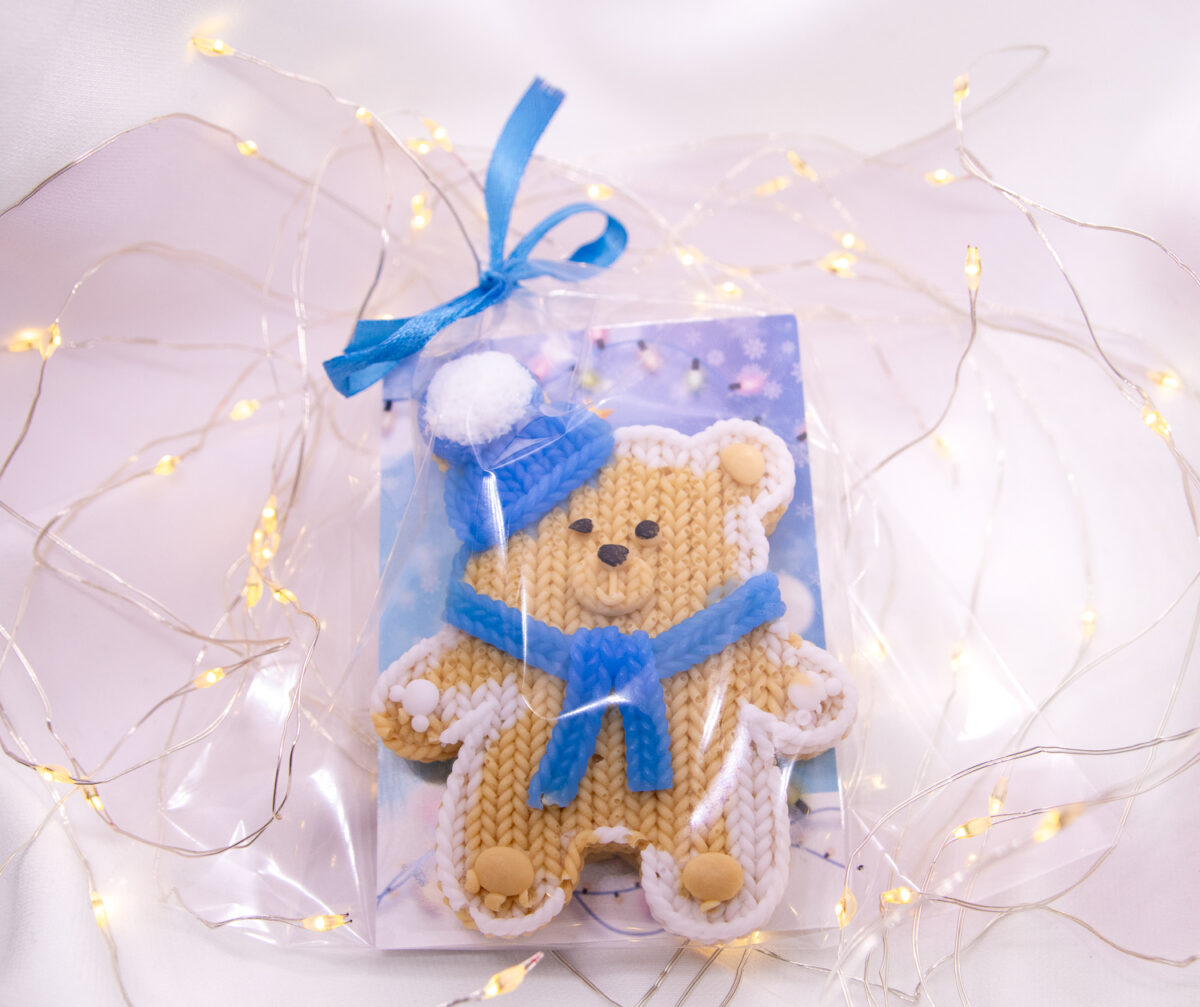 Miś Chłopak Wesołych Świąt