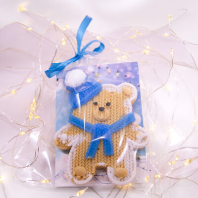 Miś Chłopak Wesołych Świąt