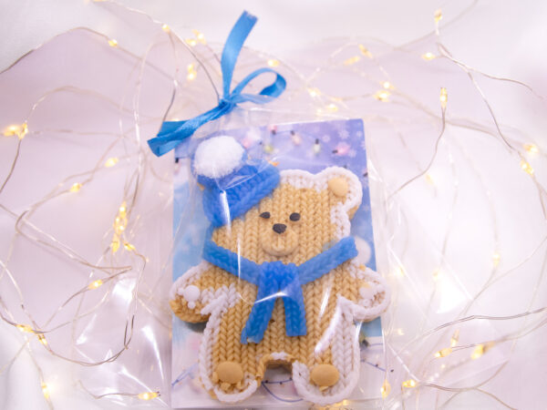 Miś Chłopak Wesołych Świąt