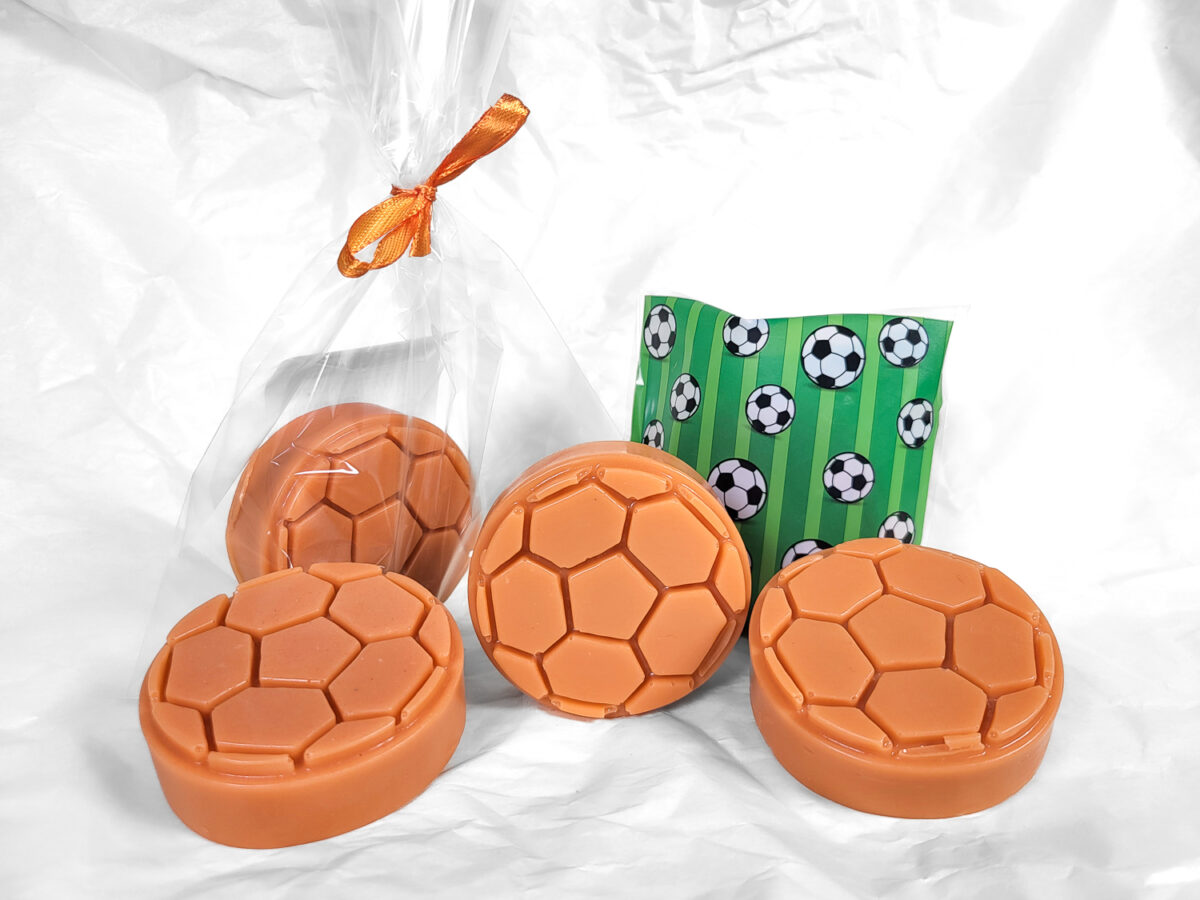 Mydło piłka nożna – pomarańczowa, ręcznie robione