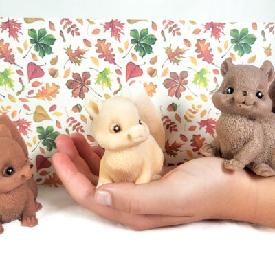 Jesienne mydełko glicerynowe w kształcie wiewiórki – ręcznie robione upominki Mydłem powiedziane